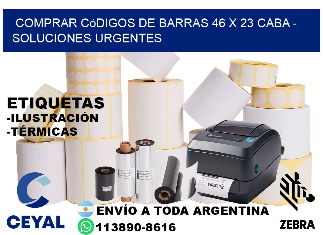 Comprar códigos de barras 46 x 23 CABA - soluciones urgentes