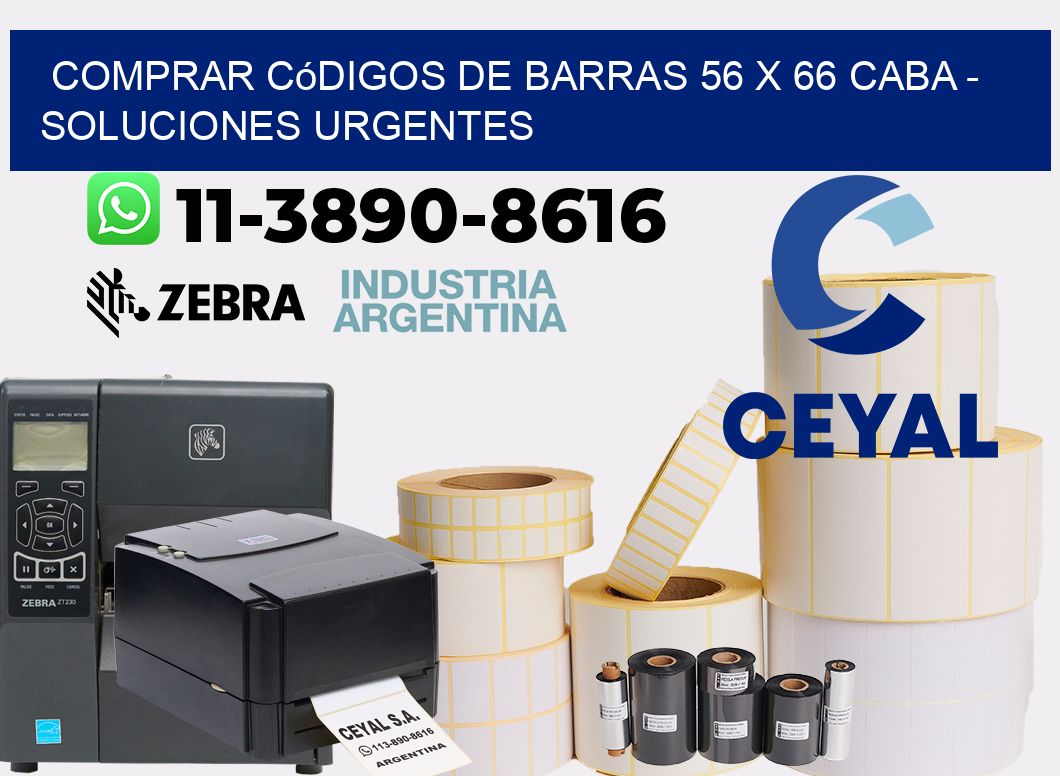 Comprar códigos de barras 56 x 66 CABA - soluciones urgentes