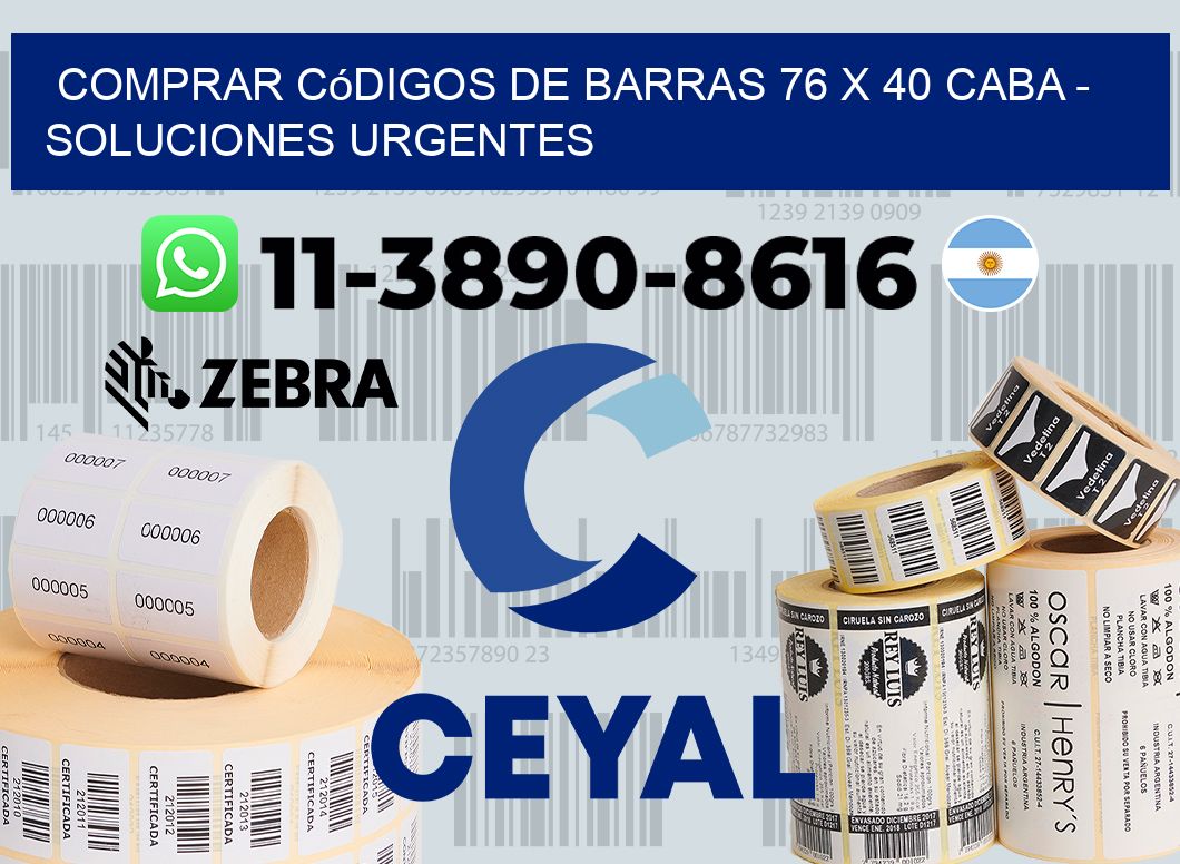 Comprar códigos de barras 76 x 40 CABA - soluciones urgentes