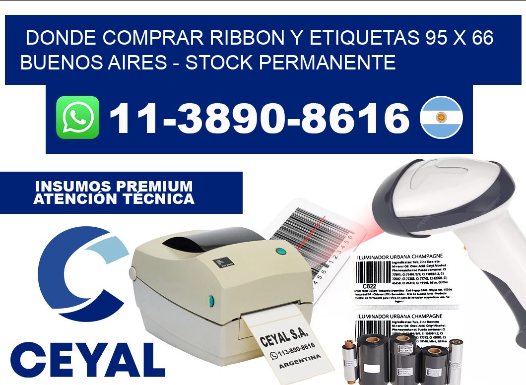 Donde Comprar ribbon y etiquetas 95 x 66 Buenos Aires - Stock permanente