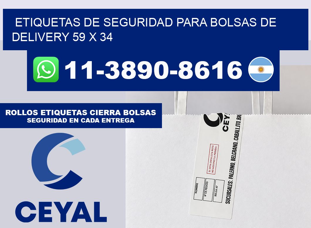 ETIQUETAS DE SEGURIDAD PARA BOLSAS DE DELIVERY 59 x 34