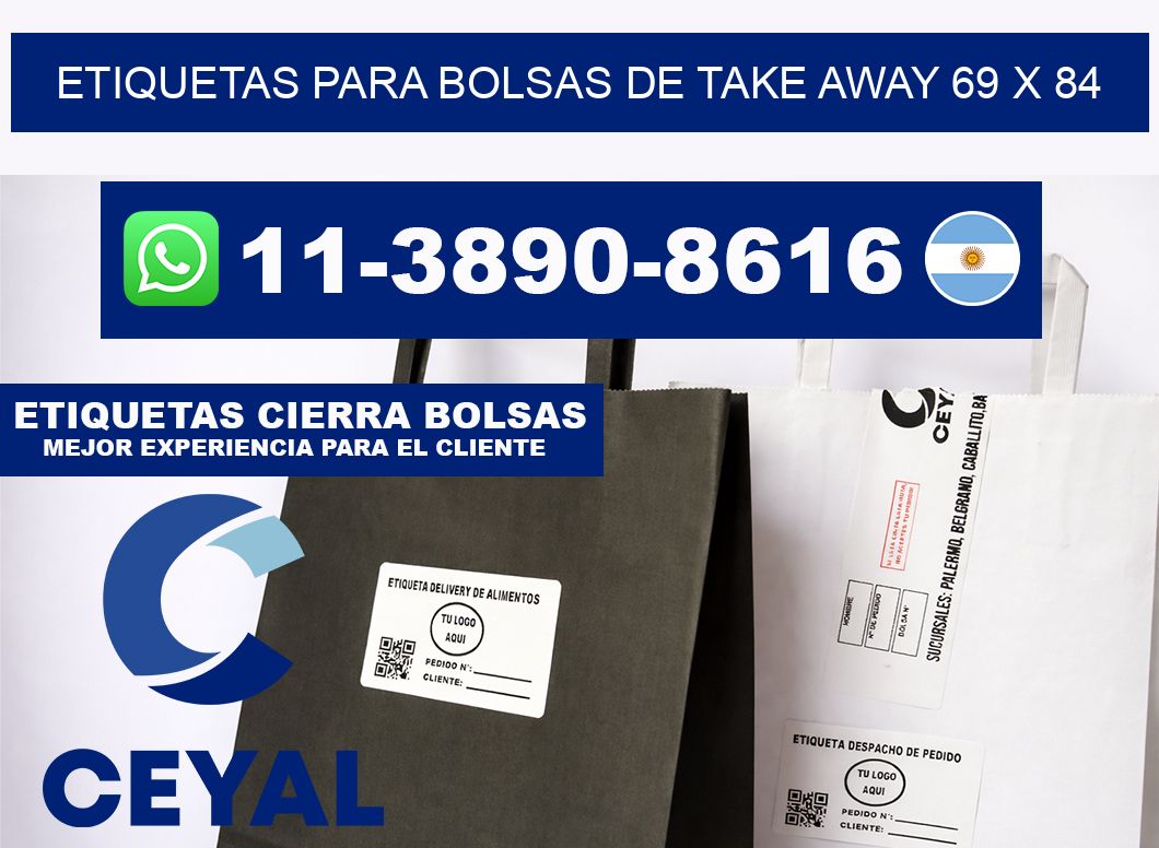 ETIQUETAS PARA BOLSAS DE TAKE AWAY 69 x 84