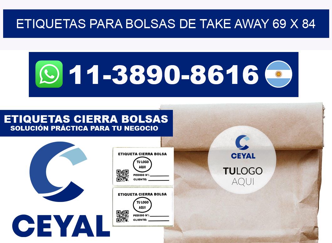 ETIQUETAS PARA BOLSAS DE TAKE AWAY 69 x 84
