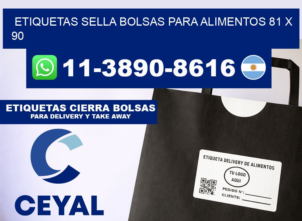 ETIQUETAS SELLA BOLSAS PARA ALIMENTOS 81 x 90