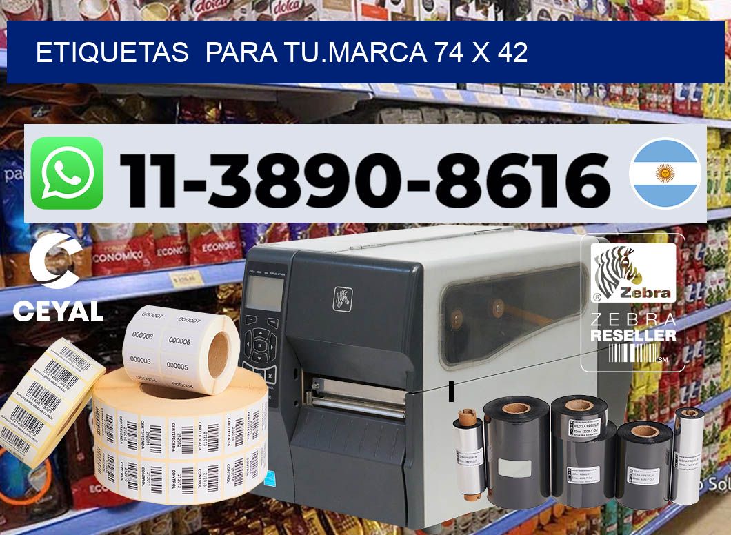 Etiquetas  para tu.marca 74 x 42