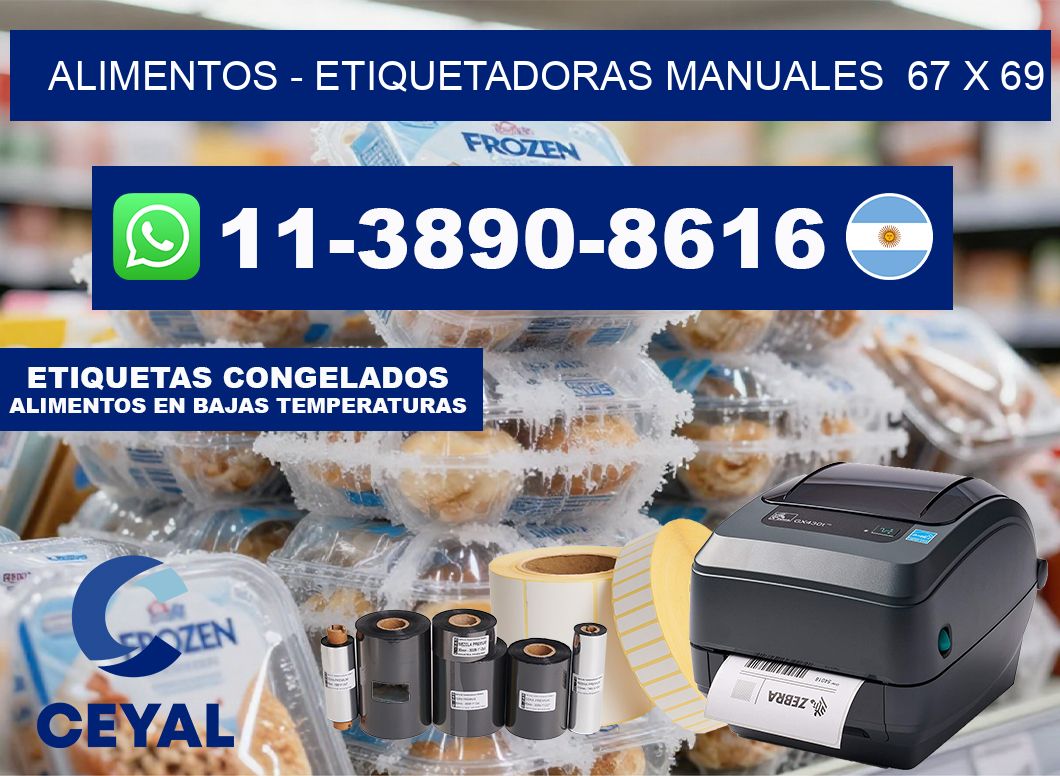 alimentos – Etiquetadoras Manuales  67 x 69