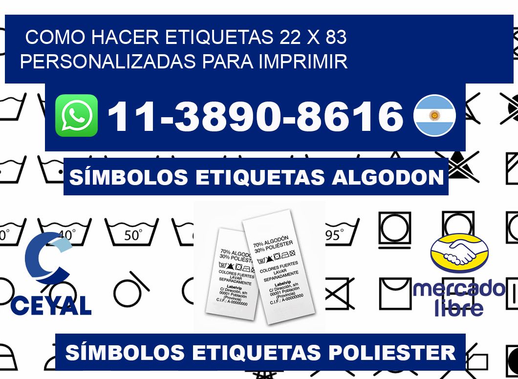 como hacer etiquetas 22 x 83 personalizadas para imprimir