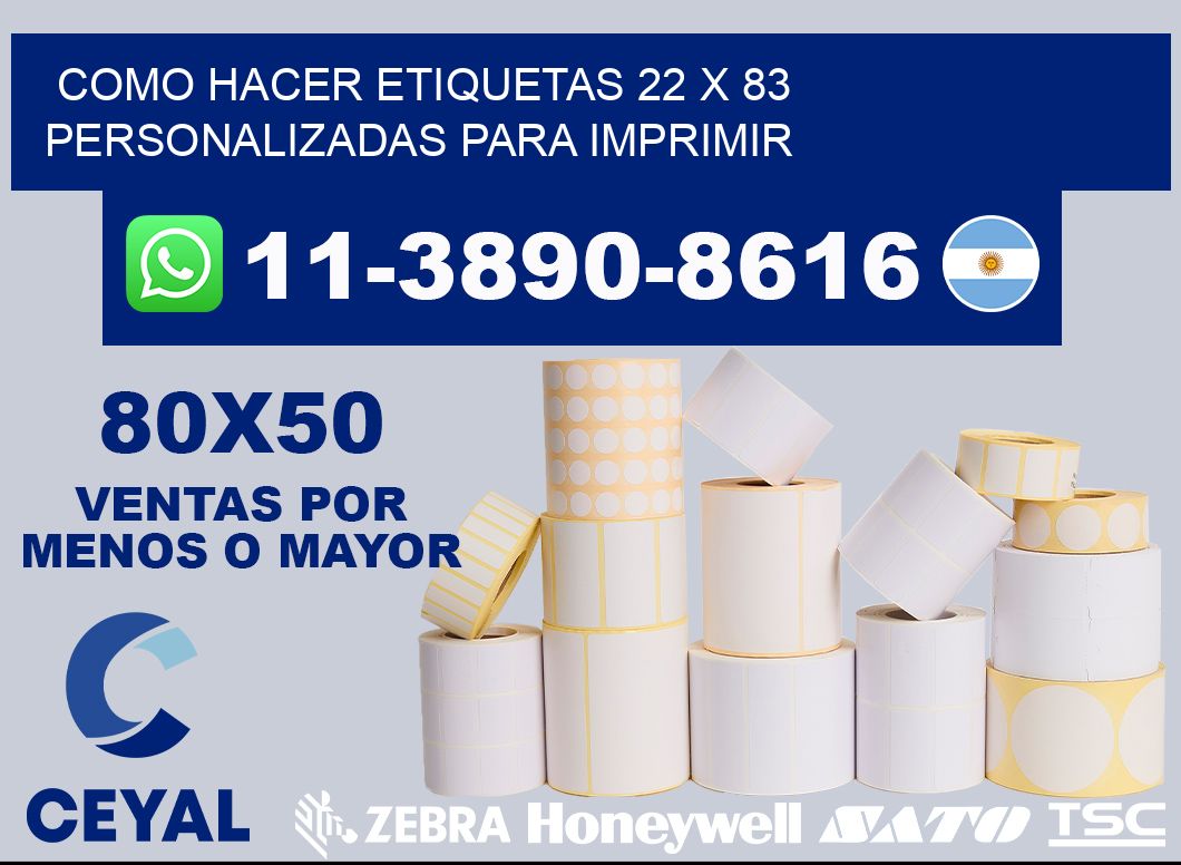 como hacer etiquetas 22 x 83 personalizadas para imprimir