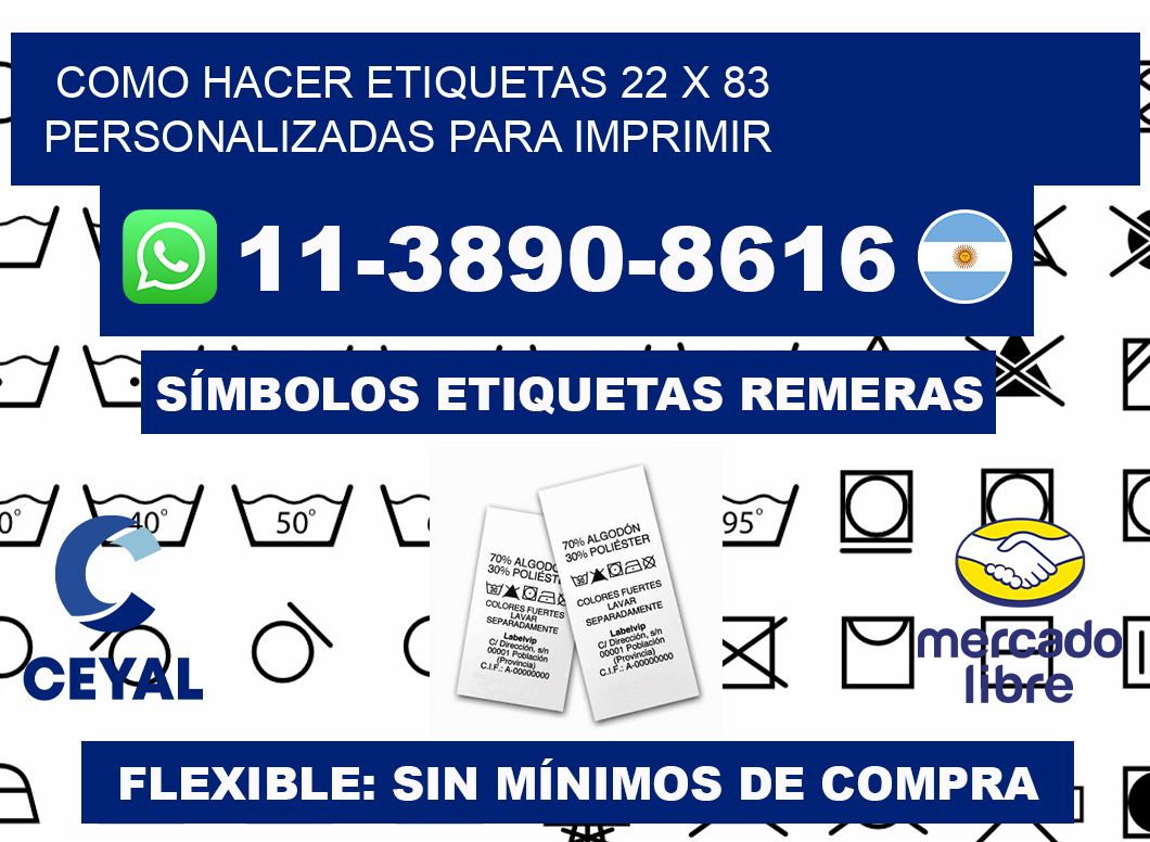 como hacer etiquetas 22 x 83 personalizadas para imprimir