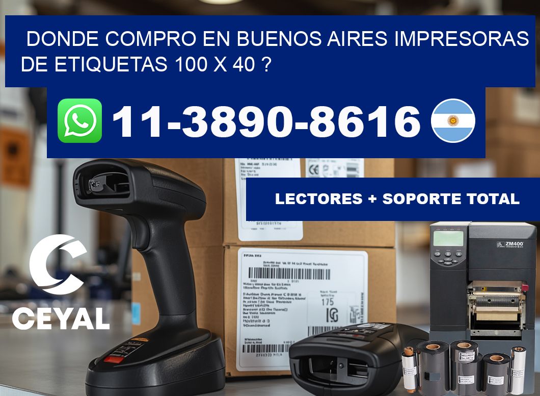 donde compro en buenos aires impresoras de etiquetas 100 x 40 ?