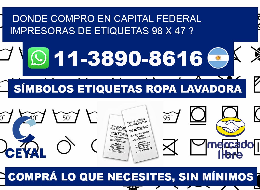 donde compro en capital federal impresoras de etiquetas 98 x 47 ?