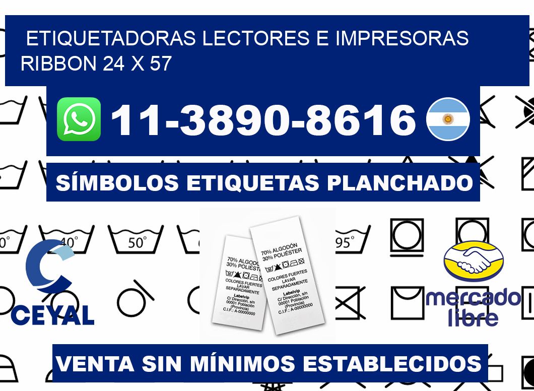 etiquetadoras lectores e impresoras ribbon 24 x 57