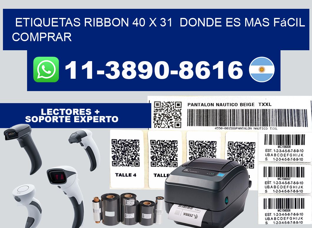 etiquetas ribbon 40 x 31  Donde es mas fácil comprar