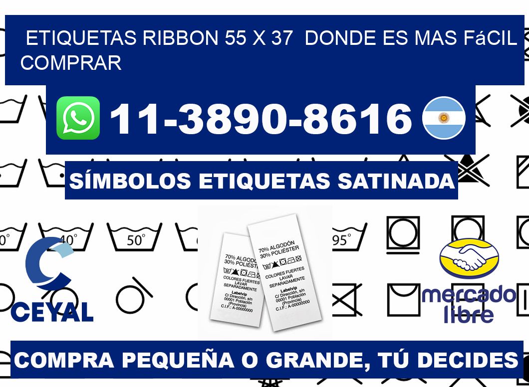 etiquetas ribbon 55 x 37  Donde es mas fácil comprar