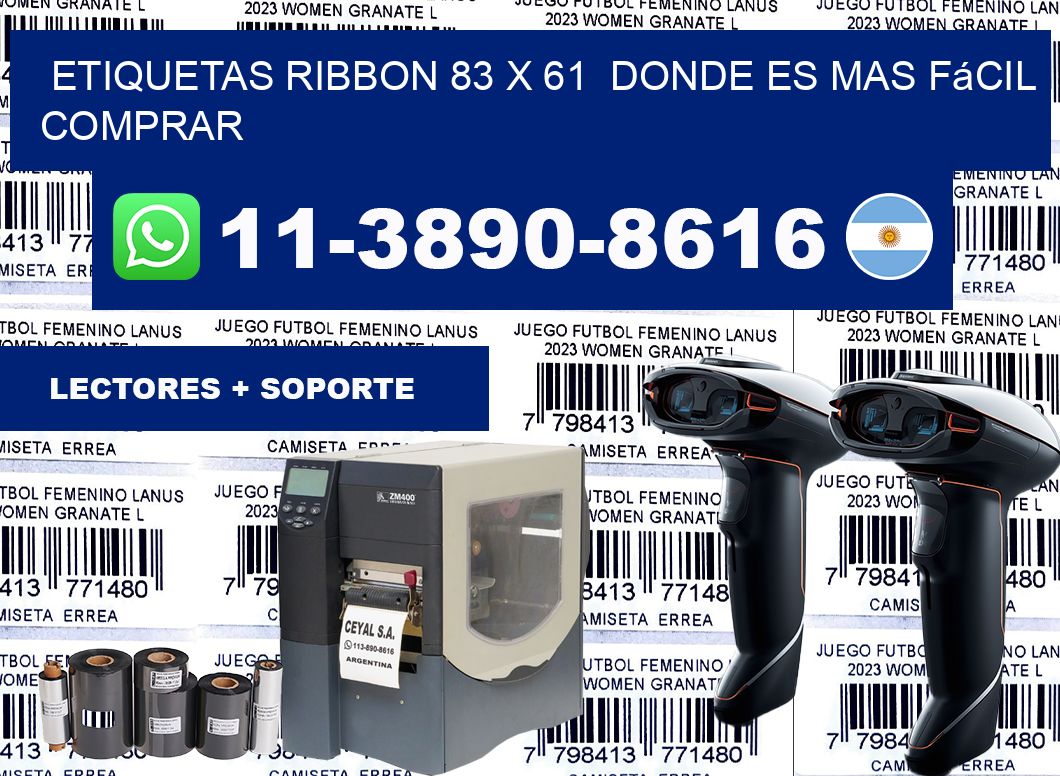 etiquetas ribbon 83 x 61  Donde es mas fácil comprar