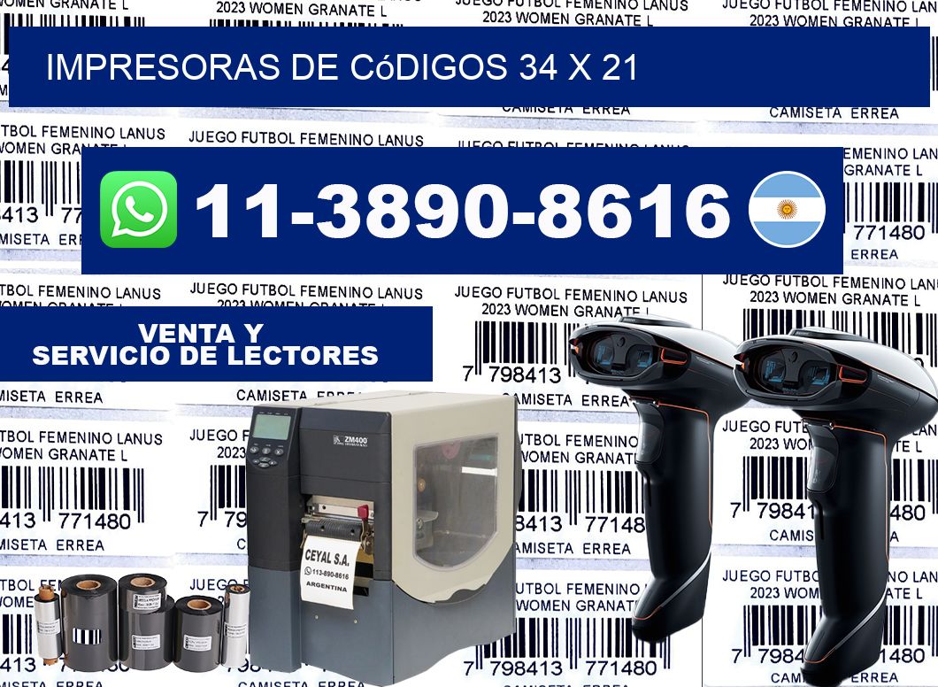 impresoras de códigos 34 x 21