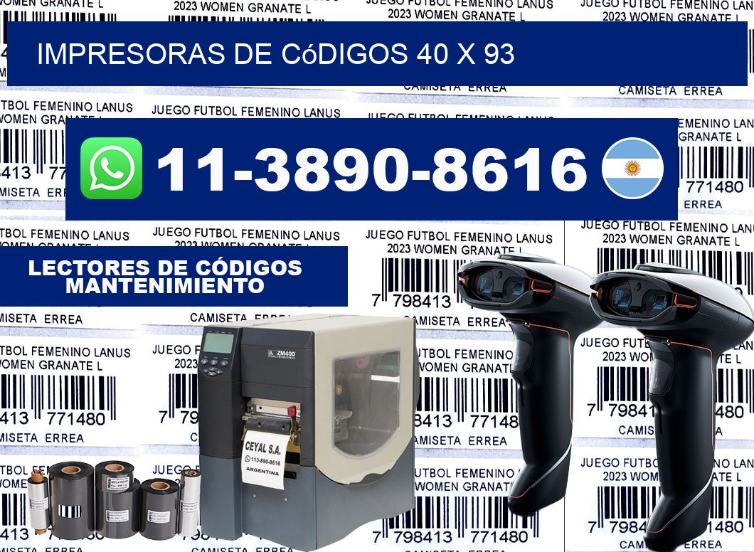 impresoras de códigos 40 x 93