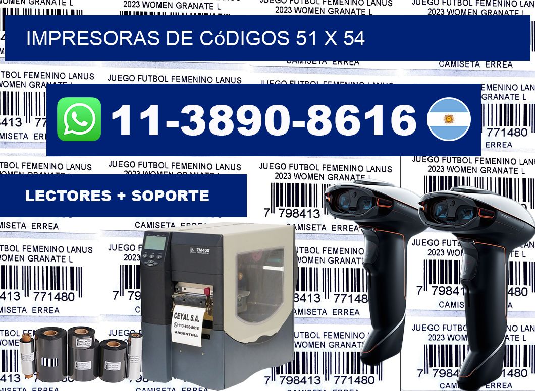impresoras de códigos 51 x 54