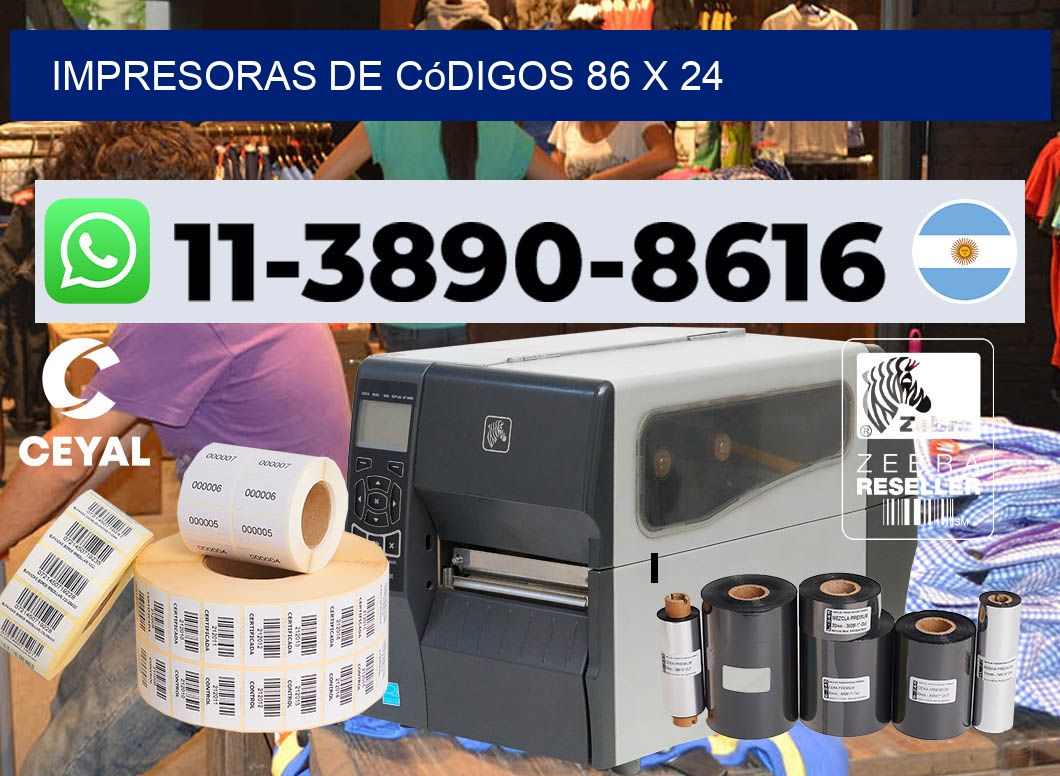 impresoras de códigos 86 x 24