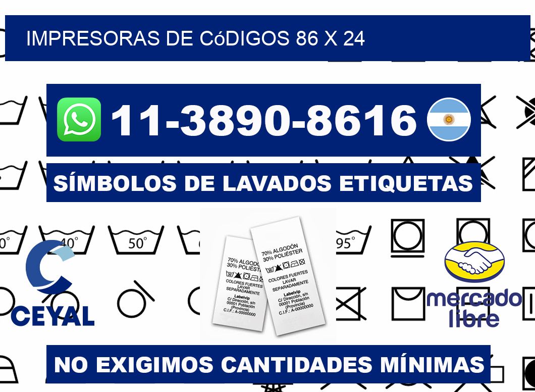 impresoras de códigos 86 x 24
