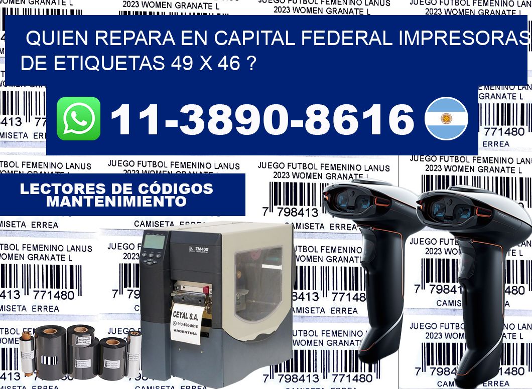 quien repara en capital federal impresoras de etiquetas 49 x 46 ?