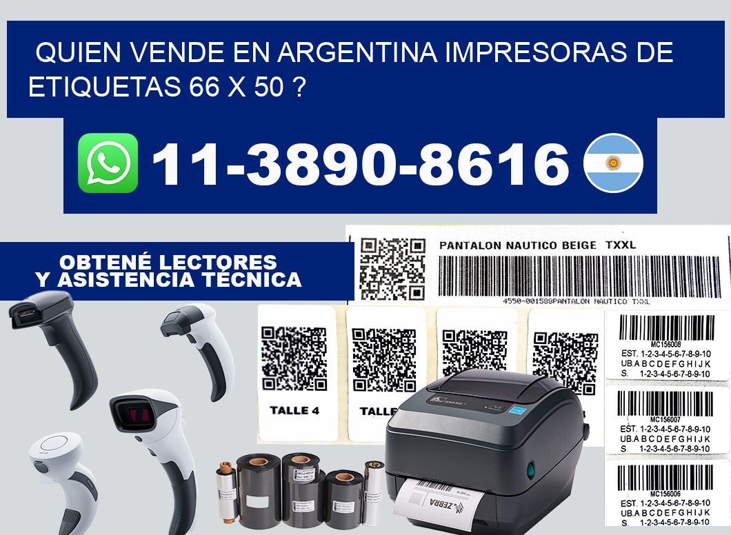 quien vende en argentina impresoras de etiquetas 66 x 50 ?