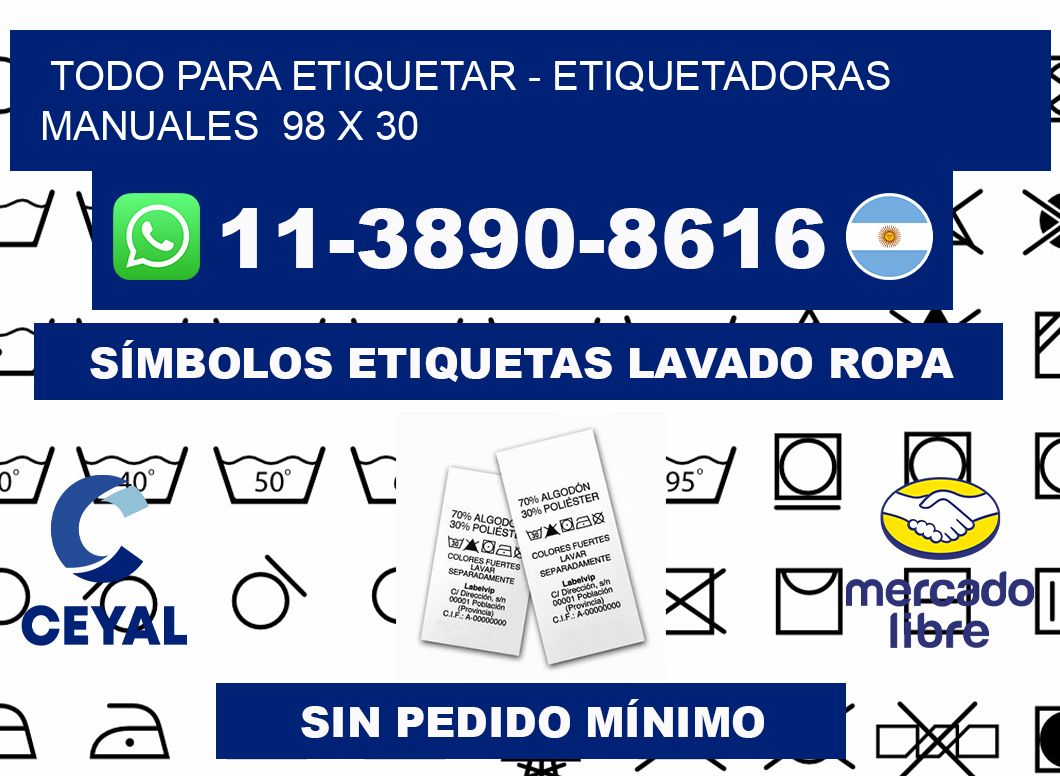 todo para etiquetar - Etiquetadoras Manuales  98 x 30