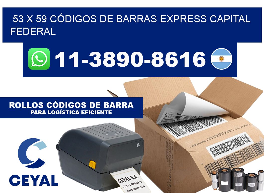 53 x 59 CÓDIGOS DE BARRAS EXPRESS CAPITAL FEDERAL