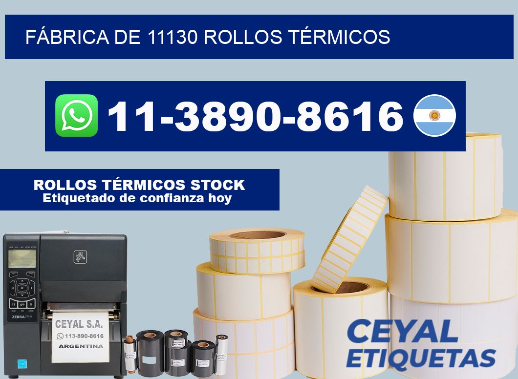 FÁBRICA DE 11130 ROLLOS TÉRMICOS