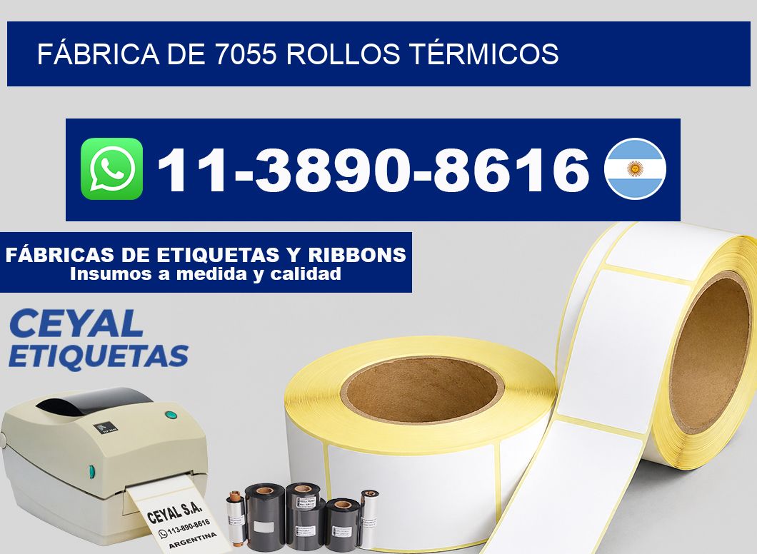 FÁBRICA DE 7055 ROLLOS TÉRMICOS