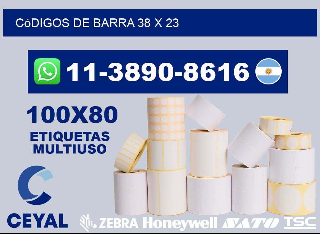 códigos de barra 38 x 23