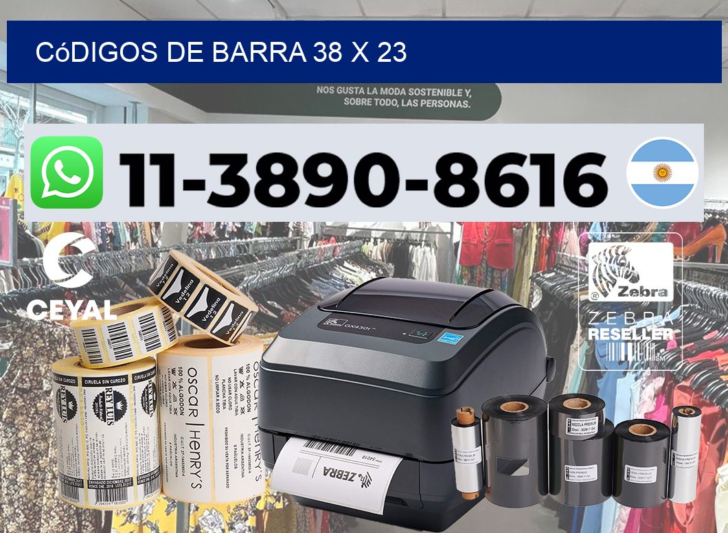 códigos de barra 38 x 23