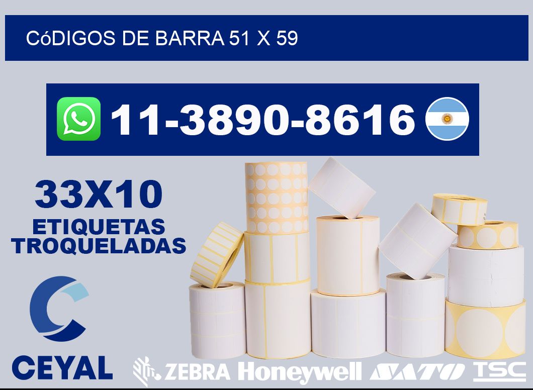 códigos de barra 51 x 59