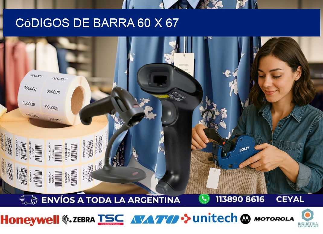 códigos de barra 60 x 67