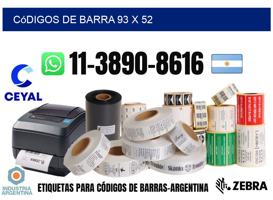 códigos de barra 93 x 52