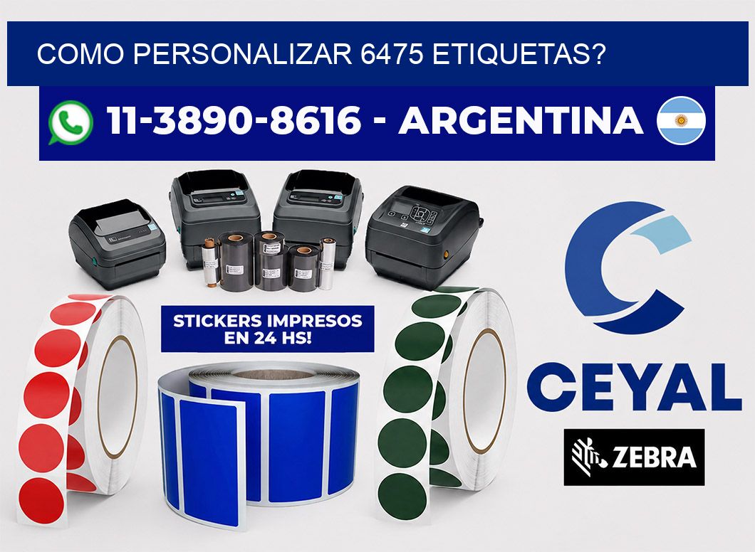 como personalizar 6475 etiquetas?