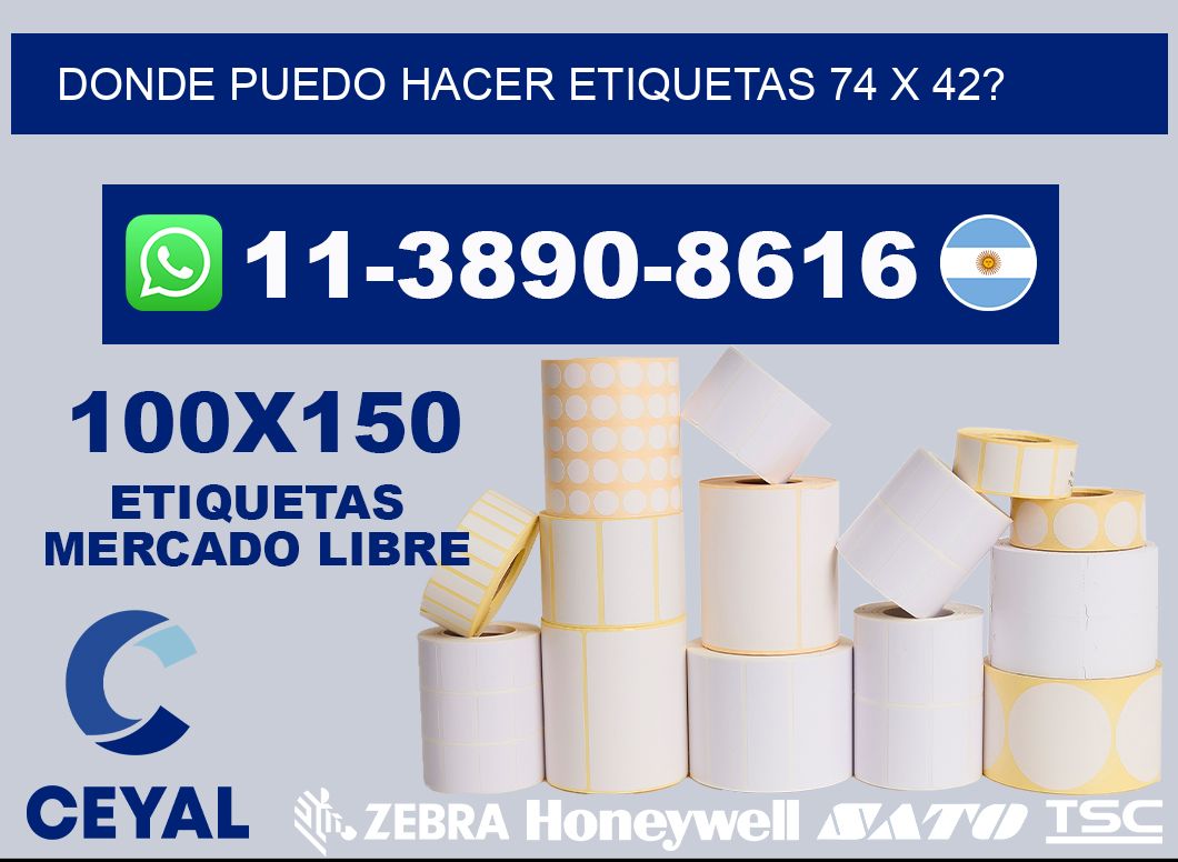 donde puedo hacer etiquetas 74 x 42?
