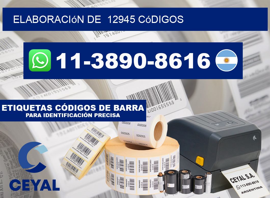 elaboración de  12945 códigos