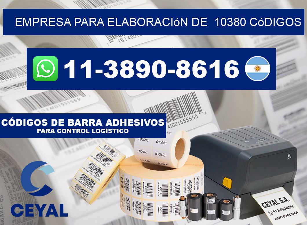 empresa para elaboración de  10380 códigos