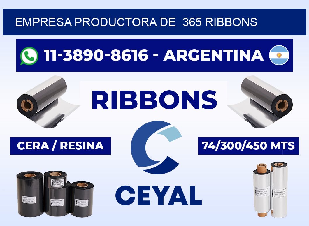 empresa productora de 365 ribbons