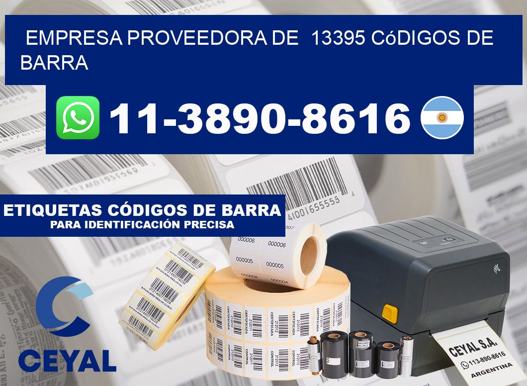 empresa proveedora de  13395 códigos de barra