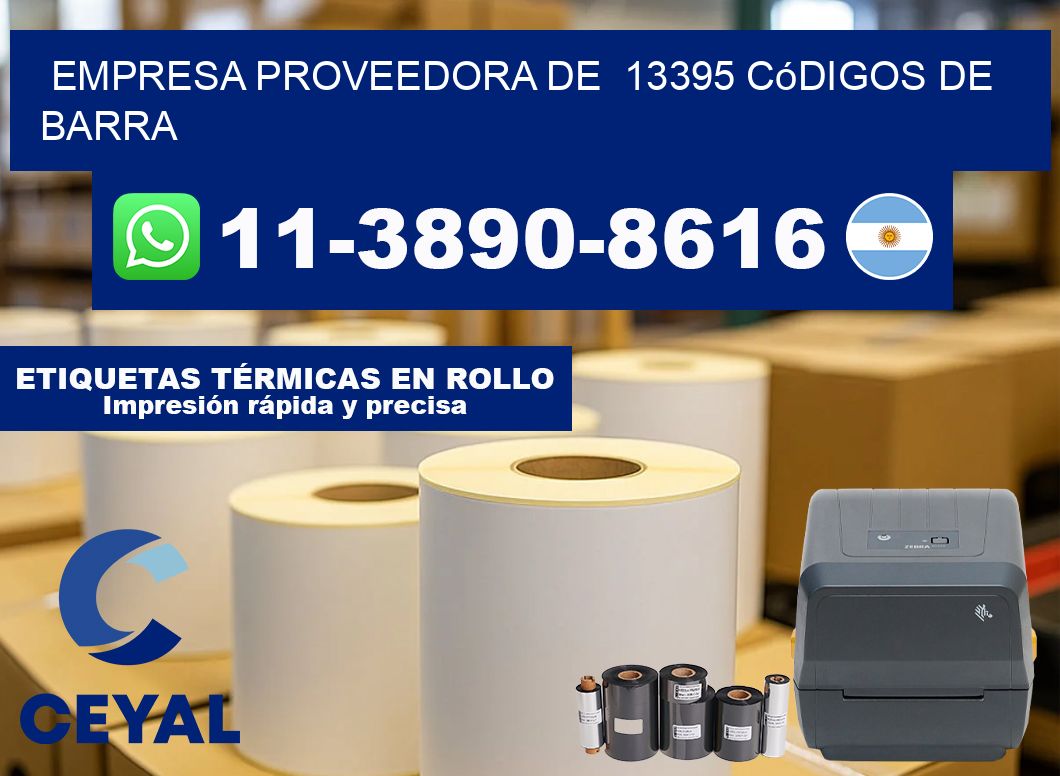 empresa proveedora de  13395 códigos de barra