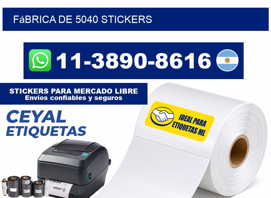 fábrica de 5040 stickers