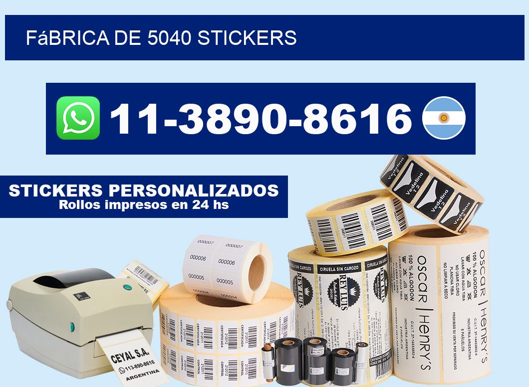fábrica de 5040 stickers