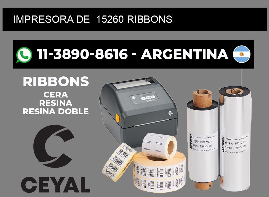 impresora de 15260 ribbons
