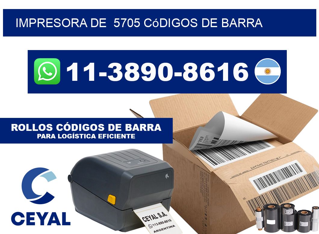 impresora de  5705 códigos de barra