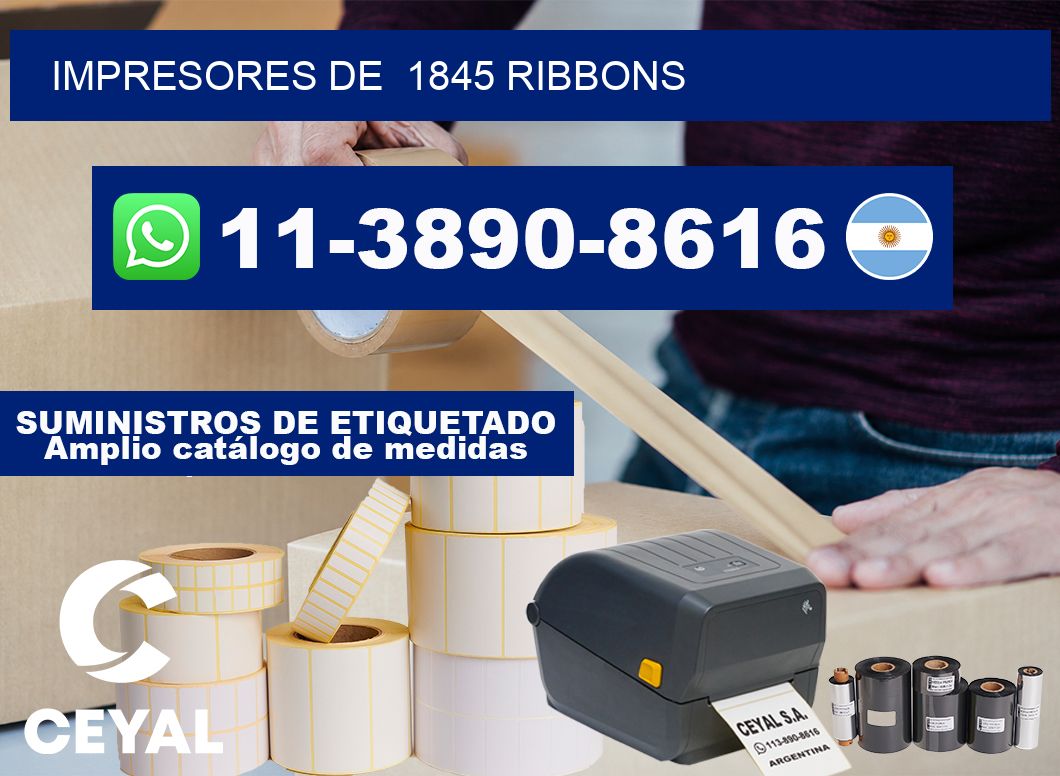 impresores de  1845 ribbons