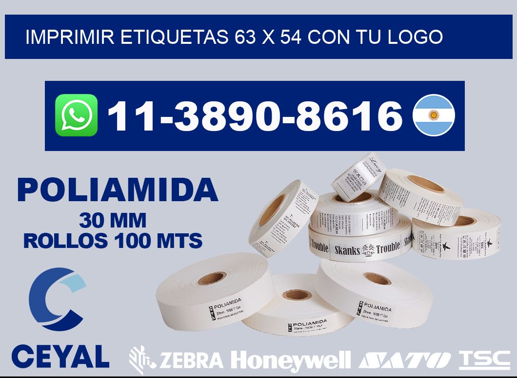 imprimir etiquetas 63 x 54 con tu logo