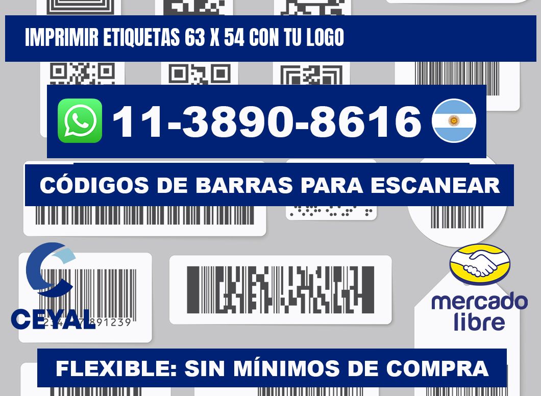 imprimir etiquetas 63 x 54 con tu logo