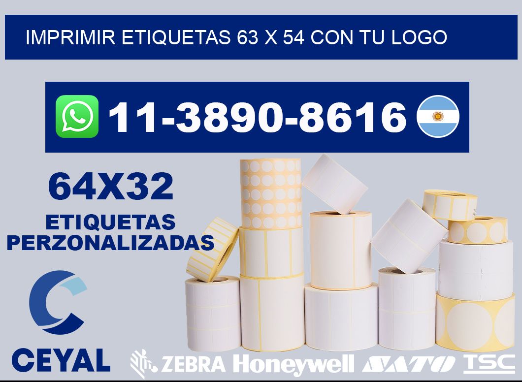 imprimir etiquetas 63 x 54 con tu logo